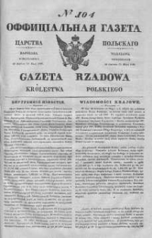 Gazeta Rządowa Królestwa Polskiego 1840 II, No 104
