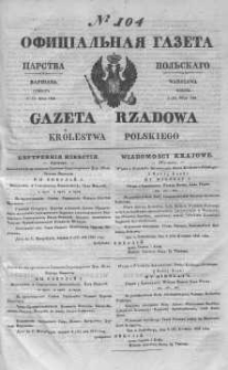 Gazeta Rządowa Królestwa Polskiego 1843 II, No 104