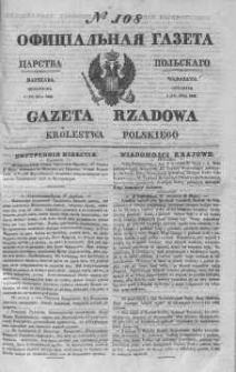 Gazeta Rządowa Królestwa Polskiego 1843 II, No 108