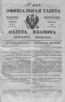 Gazeta Rządowa Królestwa Polskiego 1843 II, No 109
