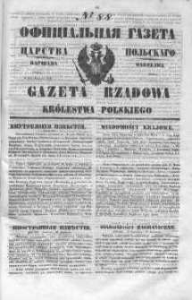 Gazeta Rządowa Królestwa Polskiego 1847 II, No 88