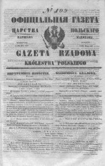 Gazeta Rządowa Królestwa Polskiego 1847 II, No 109