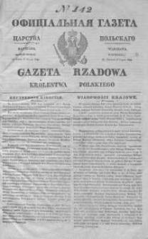 Gazeta Rządowa Królestwa Polskiego 1843 III, No 142