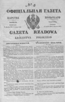Gazeta Rządowa Królestwa Polskiego 1844 I, No 3