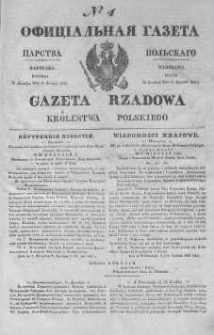 Gazeta Rządowa Królestwa Polskiego 1844 I, No 4