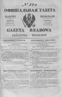 Gazeta Rządowa Królestwa Polskiego 1843 III, No 176