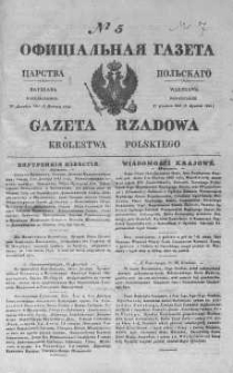Gazeta Rządowa Królestwa Polskiego 1844 I, No 5