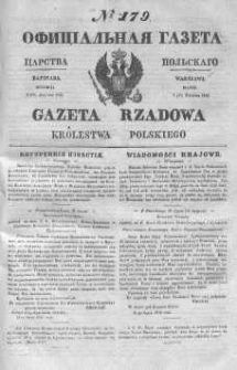 Gazeta Rządowa Królestwa Polskiego 1843 III, No 179