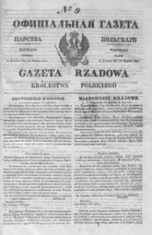 Gazeta Rządowa Królestwa Polskiego 1844 I, No 9