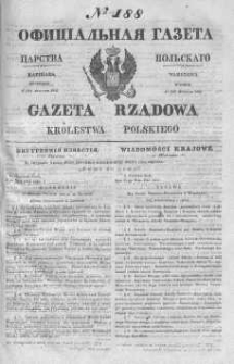 Gazeta Rządowa Królestwa Polskiego 1843 III, No 188