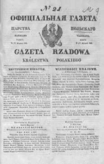 Gazeta Rządowa Królestwa Polskiego 1844 I, No 21