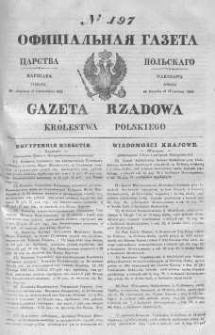 Gazeta Rządowa Królestwa Polskiego 1843 III, No 197
