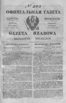 Gazeta Rządowa Królestwa Polskiego 1843 III, No 203