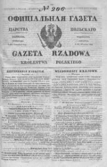 Gazeta Rządowa Królestwa Polskiego 1843 III, No 206