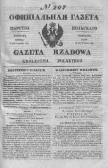 Gazeta Rządowa Królestwa Polskiego 1843 III, No 207