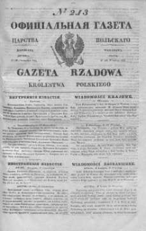 Gazeta Rządowa Królestwa Polskiego 1843 III, No 213
