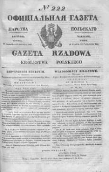 Gazeta Rządowa Królestwa Polskiego 1843 IV, No 222