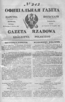 Gazeta Rządowa Królestwa Polskiego 1843 IV, No 242