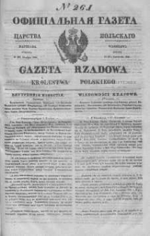 Gazeta Rządowa Królestwa Polskiego 1843 IV, No 261