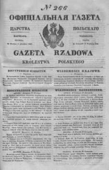 Gazeta Rządowa Królestwa Polskiego 1843 IV, No 266
