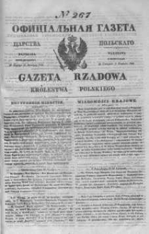 Gazeta Rządowa Królestwa Polskiego 1843 IV, No 267