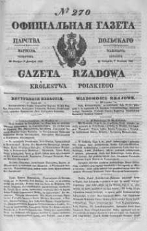 Gazeta Rządowa Królestwa Polskiego 1843 IV, No 270
