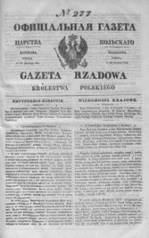 Gazeta Rządowa Królestwa Polskiego 1843 IV, No 277