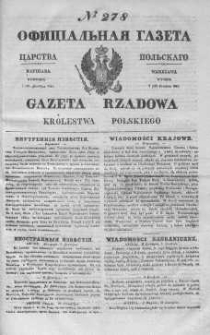 Gazeta Rządowa Królestwa Polskiego 1843 IV, No 278