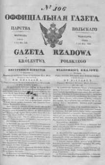 Gazeta Rządowa Królestwa Polskiego 1840 II, No 106