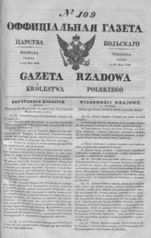 Gazeta Rządowa Królestwa Polskiego 1840 II, No 109