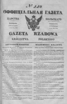 Gazeta Rządowa Królestwa Polskiego 1840 II, No 110