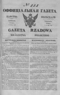 Gazeta Rządowa Królestwa Polskiego 1840 II, No 111