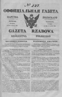 Gazeta Rządowa Królestwa Polskiego 1840 II, No 127