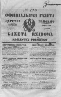 Gazeta Rządowa Królestwa Polskiego 1847 III, No 179
