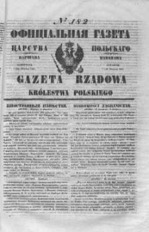 Gazeta Rządowa Królestwa Polskiego 1847 III, No 182
