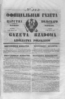Gazeta Rządowa Królestwa Polskiego 1847 III, No 183