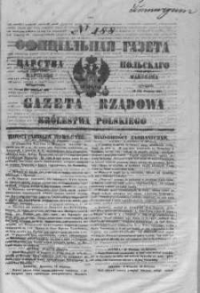 Gazeta Rządowa Królestwa Polskiego 1847 III, No 188