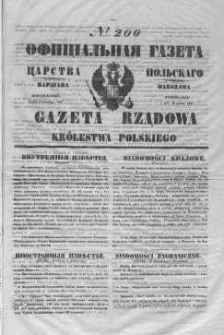 Gazeta Rządowa Królestwa Polskiego 1847 III, No 200