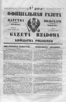 Gazeta Rządowa Królestwa Polskiego 1847 III, No 204