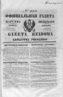 Gazeta Rządowa Królestwa Polskiego 1847 III, No 206