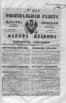 Gazeta Rządowa Królestwa Polskiego 1847 III, No 209
