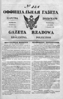 Gazeta Rządowa Królestwa Polskiego 1840 III, No 154