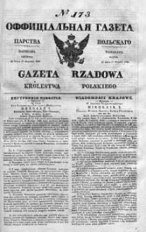 Gazeta Rządowa Królestwa Polskiego 1840 III, No 173