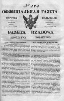 Gazeta Rządowa Królestwa Polskiego 1840 III, No 174