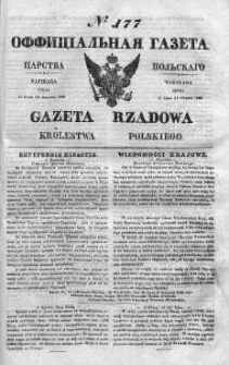 Gazeta Rządowa Królestwa Polskiego 1840 III, No 177