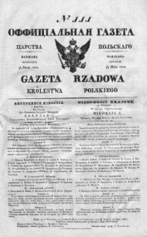 Gazeta Rządowa Królestwa Polskiego 1838 II, No 111