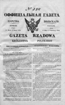 Gazeta Rządowa Królestwa Polskiego 1838 II, No 126
