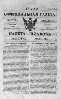 Gazeta Rządowa Królestwa Polskiego 1838 III, No 172