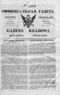Gazeta Rządowa Królestwa Polskiego 1840 III, No 180