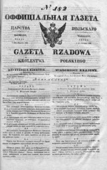 Gazeta Rządowa Królestwa Polskiego 1840 III, No 182